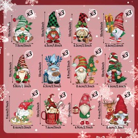 36 Pieces Christmas Decorations for Tree, Wooden Christmas Tree Decorations, Christmas Decorations for Hanging Tree, Christmas Decorations Wooden Pendant Decorations Christmas Tree Decorations