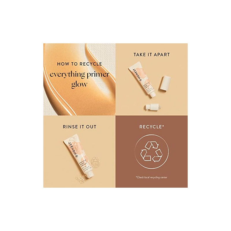 Honest Beauty Everything Glow Primer 2HA Hyaluronic Acid Dermatologist Tested