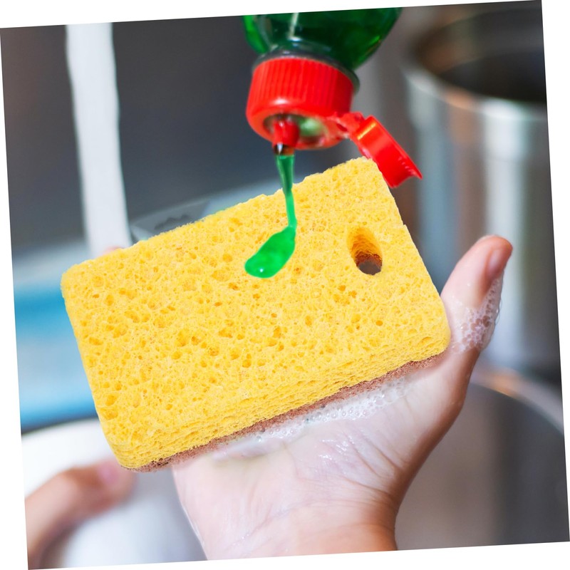 SHOWERORO 12pcs Reusable Kitchen Dish Sponges Strong Absorption Multi-Function Eco-Friendly