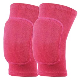 Anti slip sponge, soft and breathable red knee pads for men's, women's, girls', and children's sports scenes such as volleyball, football, dance, yoga, wrestling, running, and cycling (red, Small)