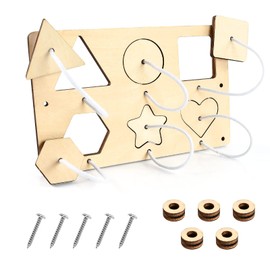 EKKONG Montessori Busy Board Accessories, Busy Board DIY, Wooden Screw Board, Educational Toy Gift for Children, Boys, Girls