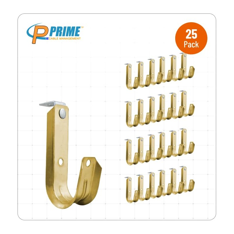 Prime Cable Management 1 5/16 Inch Heavy Duty Metal Cable
