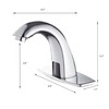 Electronic Bathroom Faucet Automatic Sensor Touchless Bathroom Sink Faucet Chrome,