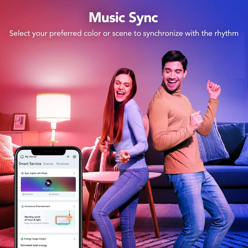 OREiN Matter Smart RGBTW Bulb, Smart Light bulbs with Remote