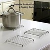 BAOWUABJ 2 Pack Trivets for Kitchen Worktops - Stainless Steel
