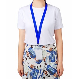 CANWELUX 48 Pack Bright Neon Lanyard for ID Badges, Neon Lanyard with Anti-Lost ID Holders for Cruise Ship Card, Colorful Neon Lanyard for Cruise (Multi8C,48Pack)