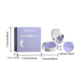 Lavender Matte Powder 2-Pack | Long-Lasting Oil-Control & Lightweight Setting Powder | Natural Face Makeup Compact for Women & Girls