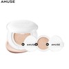 AMUSE Ceramic Skin Perfector Cushion & Puff Set 4items, Shade:1.5 Natural