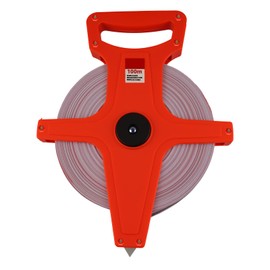 DSBYKJ 1/2" X 100m Fiberglass Tape Measures - Engineer's Duplex Measuring Tool (Orange)