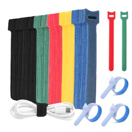 MVYC 240PCS Cable Ties- 6 Inch Reusable Hook and Loop Adjustable Wire Ties for Cable Management Cord Bundling General Organization Colorful