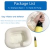 Inflatable Shampoo Basin - Wash Head Tub, Bedside Overhead Shower
