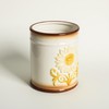 Bicuzat Ceramic Sunflower Embossed Pattern Kitchen Utensil Holder, Large Cooking