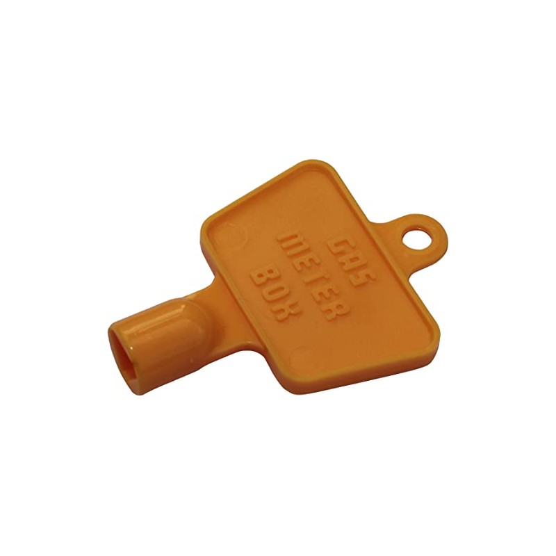 Yellow Plastic Gas Meter Box Key - Spare Gas Meter