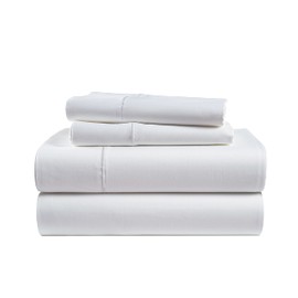 LANE LINEN 100% Egyptian Cotton Bed Sheets - 1000 Thread Count 4-Piece White Full Set Bedding Sateen Weave Luxury Hotel 16" Deep Pocket (Fits Upto 17" Mattress)