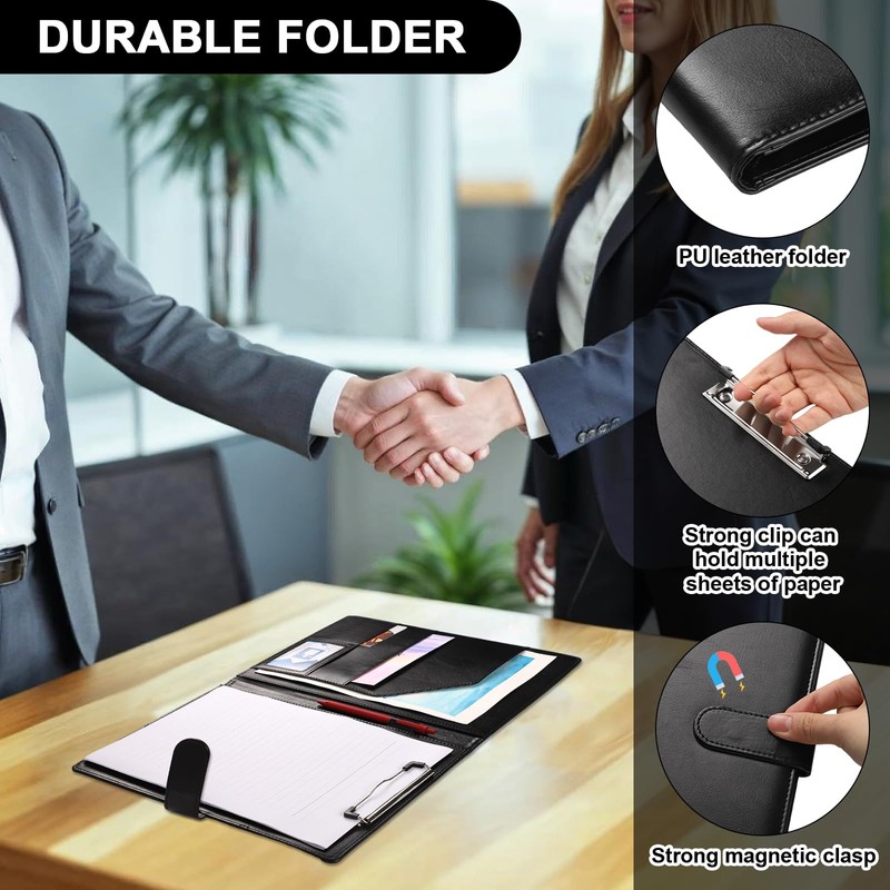 Clipboard A5 with Lid, Clipboard Folder with Writing Pad, Document