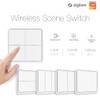 ZigBee Wireless Remote Control Smart Switch Wall Panel Transmitter,Requires MoesGo