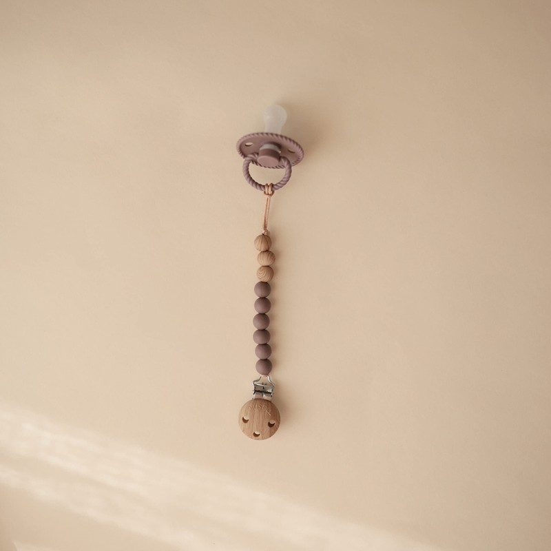 mushie 100% Silicone Baby Pacifier Clip BPA Free | Eva