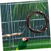 BESPORTBLE 2pcs Wooden Bird Swing Toy Natural Wood Pet Swing