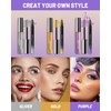 Glitter Metallic Sliver Mascara and Liquid Eyeliner Pen Set Volume