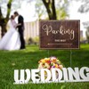 9-Piece Wedding This Way Sign Kit, Double-Sided Wooden Wedding Direction