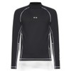 Oakley Men's Standard Rainbow Long Sleeve Rashguard, Blackout
