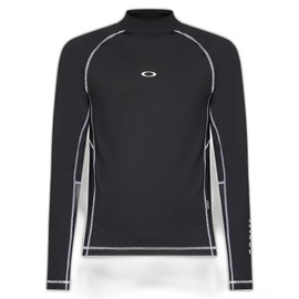 Oakley Men's Standard Rainbow Long Sleeve Rashguard, Blackout