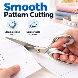 Tailor Scissors for Fabric Cutting – Stainless Steel Blades & Alloy Handles for Sewing, Dressmaking and DIY Crafts