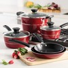 Tramontina Sicilia 8 Pc Aluminum Nonstick Cookware Set - Raspberry