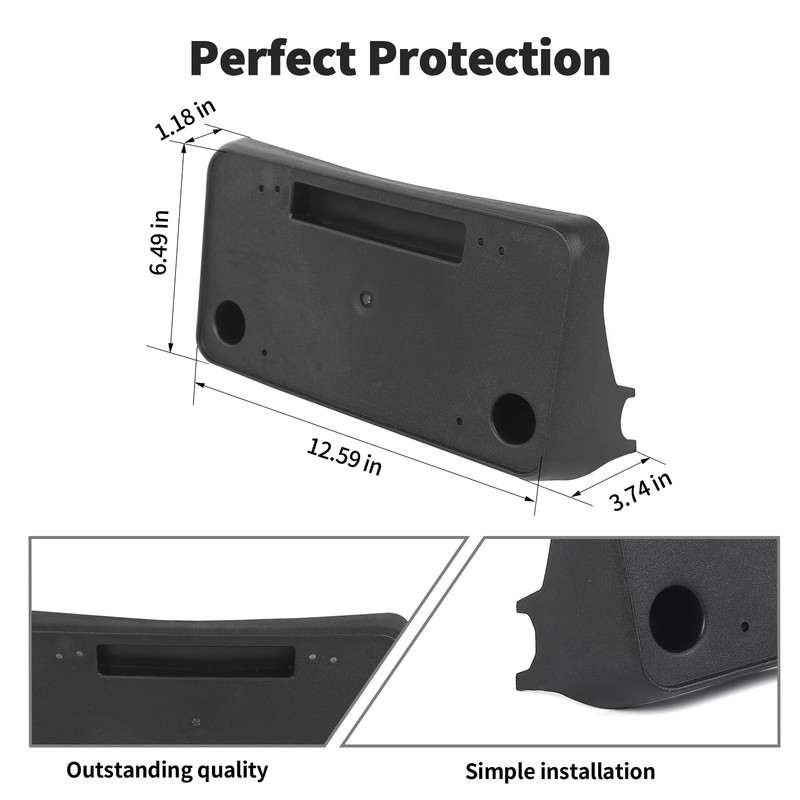 JWWY License Plate Frame Number Registration Plate Frame Bracket Holder