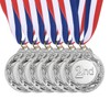 PATIKIL Silver Award Medals 2.6 Inch, 6 Pieces Winner Award