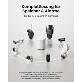 Reolink Home Hub Mini - The All-in-One Security Centre with Local Storage, 2.4/5GHz Dual-Band Wi-Fi, AES-128 Bank-Level Encryption, Remote Access and Smart Playback