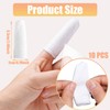 LvYiLinggg White Cloth Finger Sacks, 10-Piece Set, Gentle on Skin,