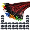 GTIWUNG 60-Piece Set 3mm LED Pre-Wired High Brightness Artillery-Shaped LED