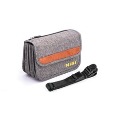 NiSi Caddy 100 mm Filter Pouch Pro - Filter Bag for 9 Pieces 100 mm Filters or 100 mm Filter Holder (V5 Pro / V6 / V7), grey, Casual