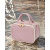 Prite Makeup Bag Cosmetic Bag Large Capacity Side Openings Travel