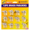 Padlock 59000C Set Wolfdog Brand Brass 20mm 12PC, one Size,