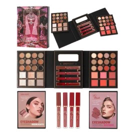 Paleta De Maquillaje De 40 Colores: Brillo De Labios, Rubor