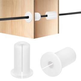 HiPicco 2Pcs Wall Grommets for Cables 3/4-Inch Silicone Cable Wall Bushing Feed Through Cable Routing Kit Accessories Wall Cable Pass Through for Ethernet with 7mm Hole, White