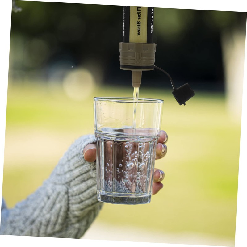 Kisangel Abs Portable Water Purifier Outdoor Water Filter Camping Safe