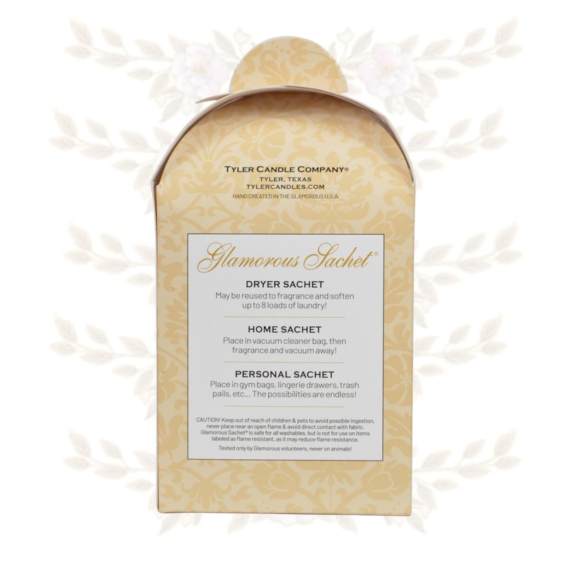 Tyler Candle Diva Dryer Sachets, 8 Glamorous Reusable Dryer Sachets,