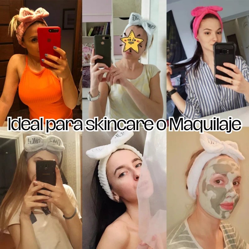 Universo en Linea Paquete 5 Diademas Omg Cabello Maquillaje Rutina