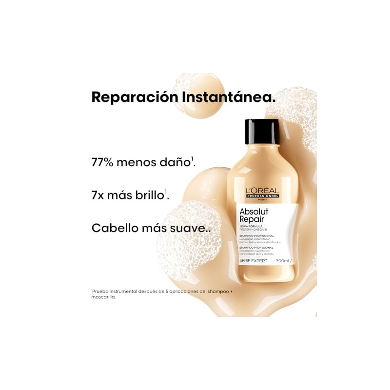 L'Oreal Professionnel Absolut Repair Shampoo Refill| Repara el daño y