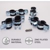 SKIR'CO Double Pipe Holders with Rubber Lining for 15-19 mm