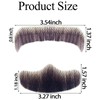 Fake Beard Goatee Mustache Realistic 100% Full Hand Tied Facial
