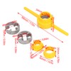 6Pcs PVC Pipe Threader Set 1/2 3/4 1in NPT Tap