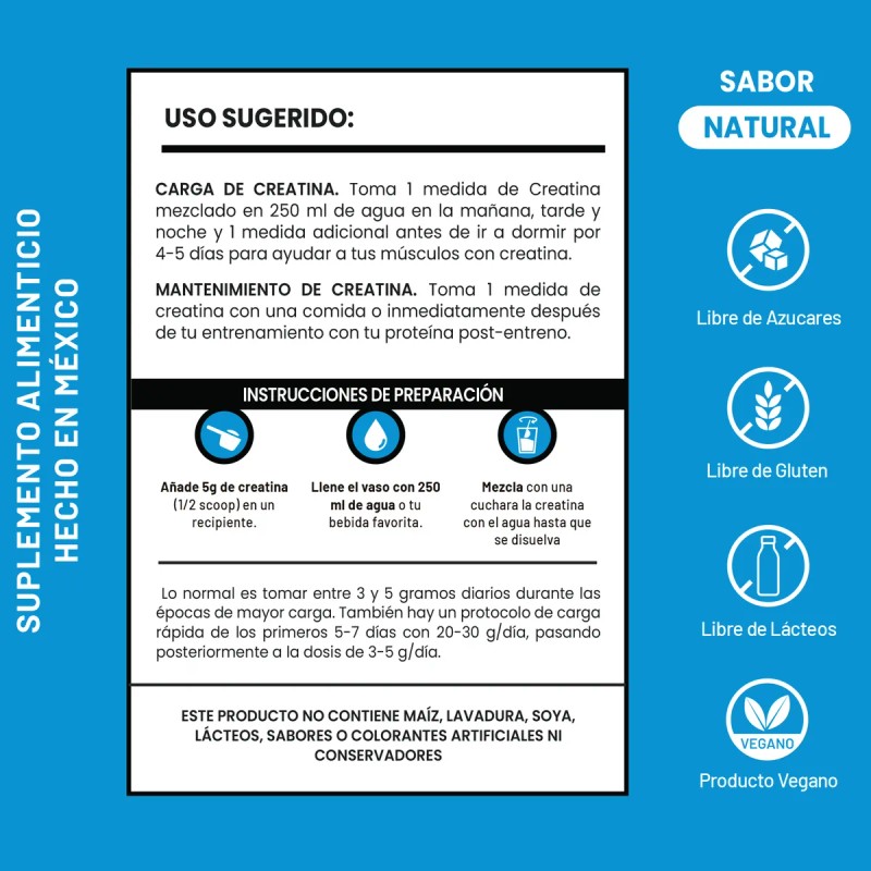 Creatina Monohidratada 500g D-mon Alta Pureza Varios Sabores