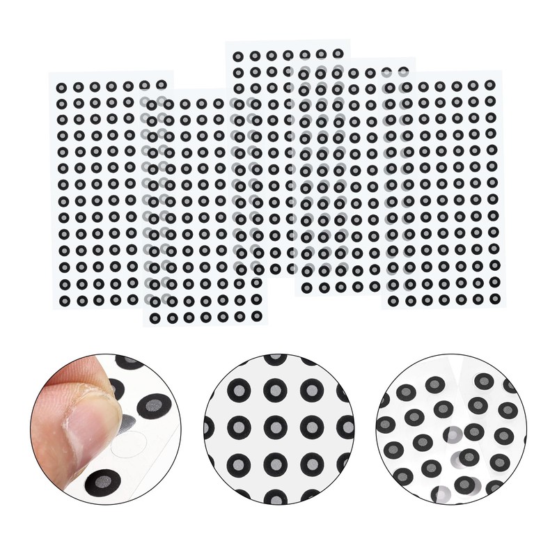 sourcing map 2400 Pcs 3D Scanner Markers 3mm High Reflective