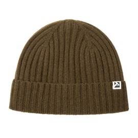 TOP-EX Men's Women's Green 100% Merino Wool Winter Beanie Fleece Lined Knit Cap Big Heads Durable Hat Cold Weather Warm Medium/Large