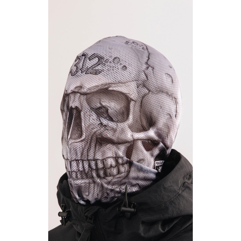 PGWEAR Balaclava Skeleton:, gray, One Size