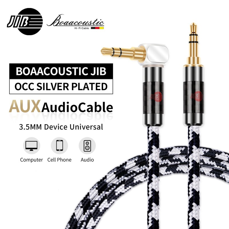 BOAACOUSTIC JIB Audiophile Aux Cable 3.5 Jack to Jack High